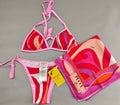 2 Piece Pucci Swimsuit With Scarf