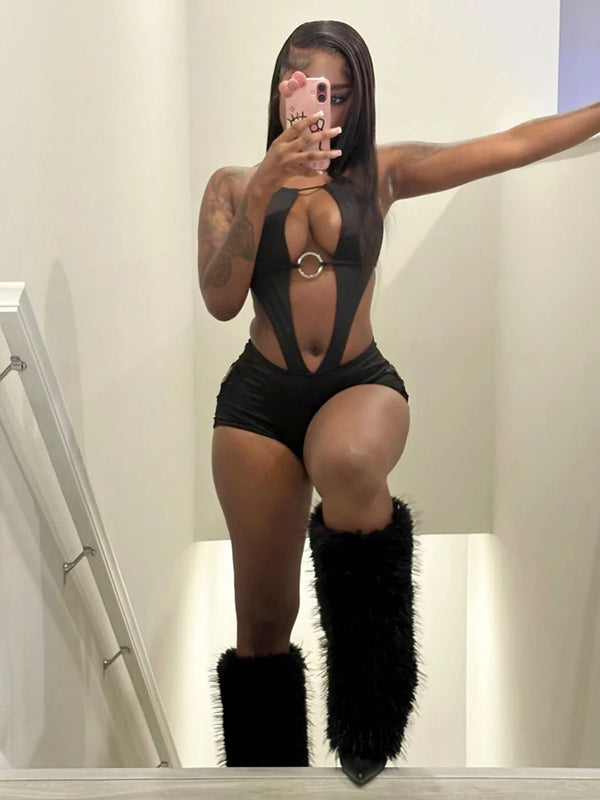 Chic Summer Backless Romper