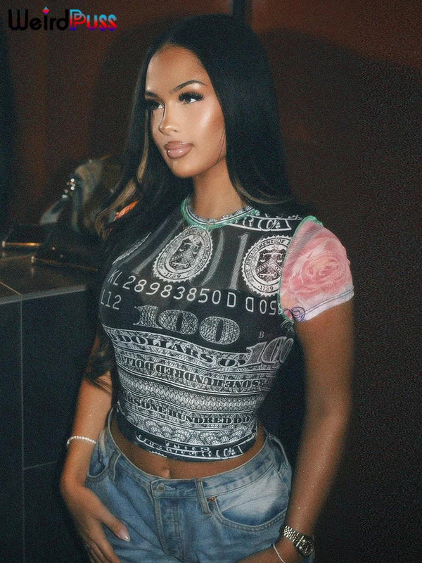 Chic See-Through Crop Top